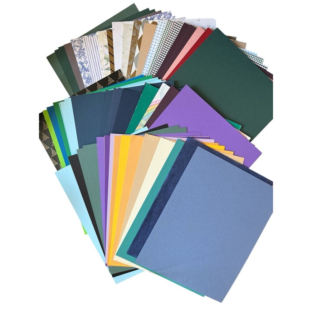 100+ Sheets 8-1/2" x 11" Scrapbook Paper Crafting Cardstock Printed Cardmaking 2